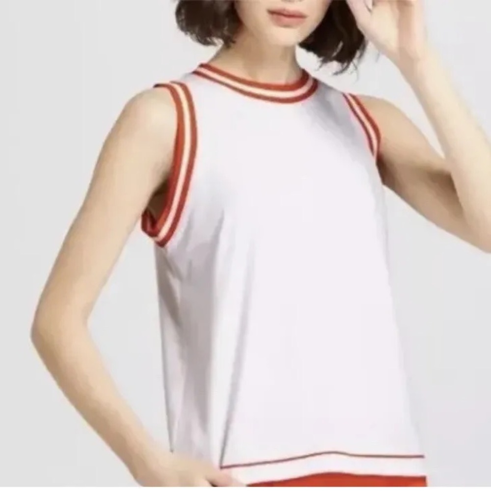 Hunter for Target White Tank Top with Orange Stitching — Size XS